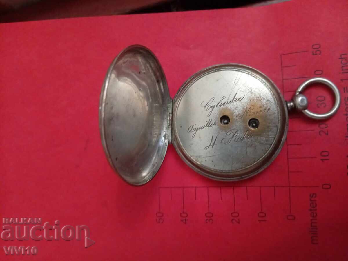Auction  Antique French Pocket Watch, Silver