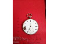 Antique French Pocket Watch, Silver