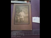 Fotografie veche - carton - copil