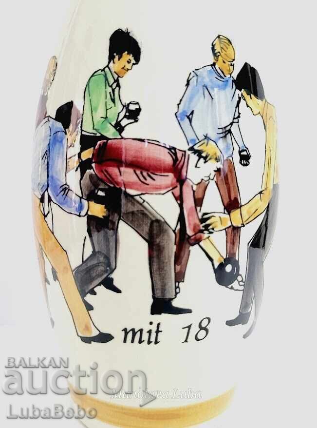 Sticlă de porțelan în forma unei popice de bowling - 5