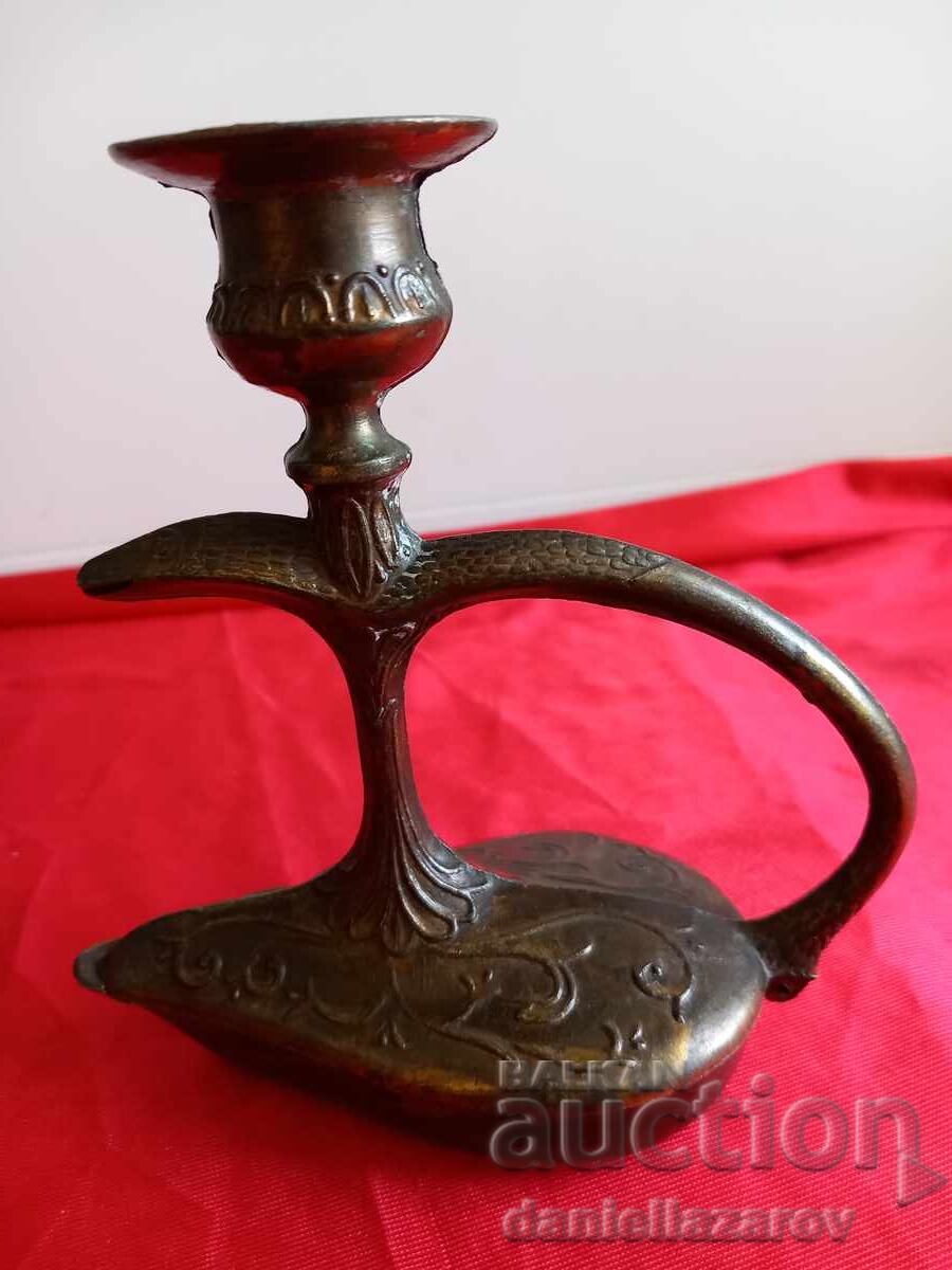 Σπάνια Λυχνία Λαδιού με Κηροπήγιο, Θυμιατήρι