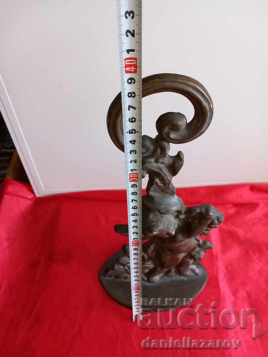 19ος Αιώνας Βικτωριανός Χάλκινος Στοπ πόρτας, ΧΕΡΟΥΒΕΙΜ, Άγγελος - 5