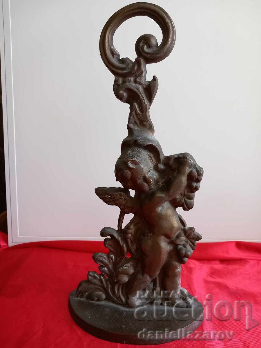 19ος Αιώνας Βικτωριανός Χάλκινος Στοπ πόρτας, ΧΕΡΟΥΒΕΙΜ, Άγγελος