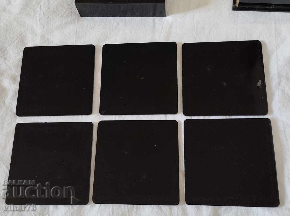 Комплект подложки за чаши със седеф - 6