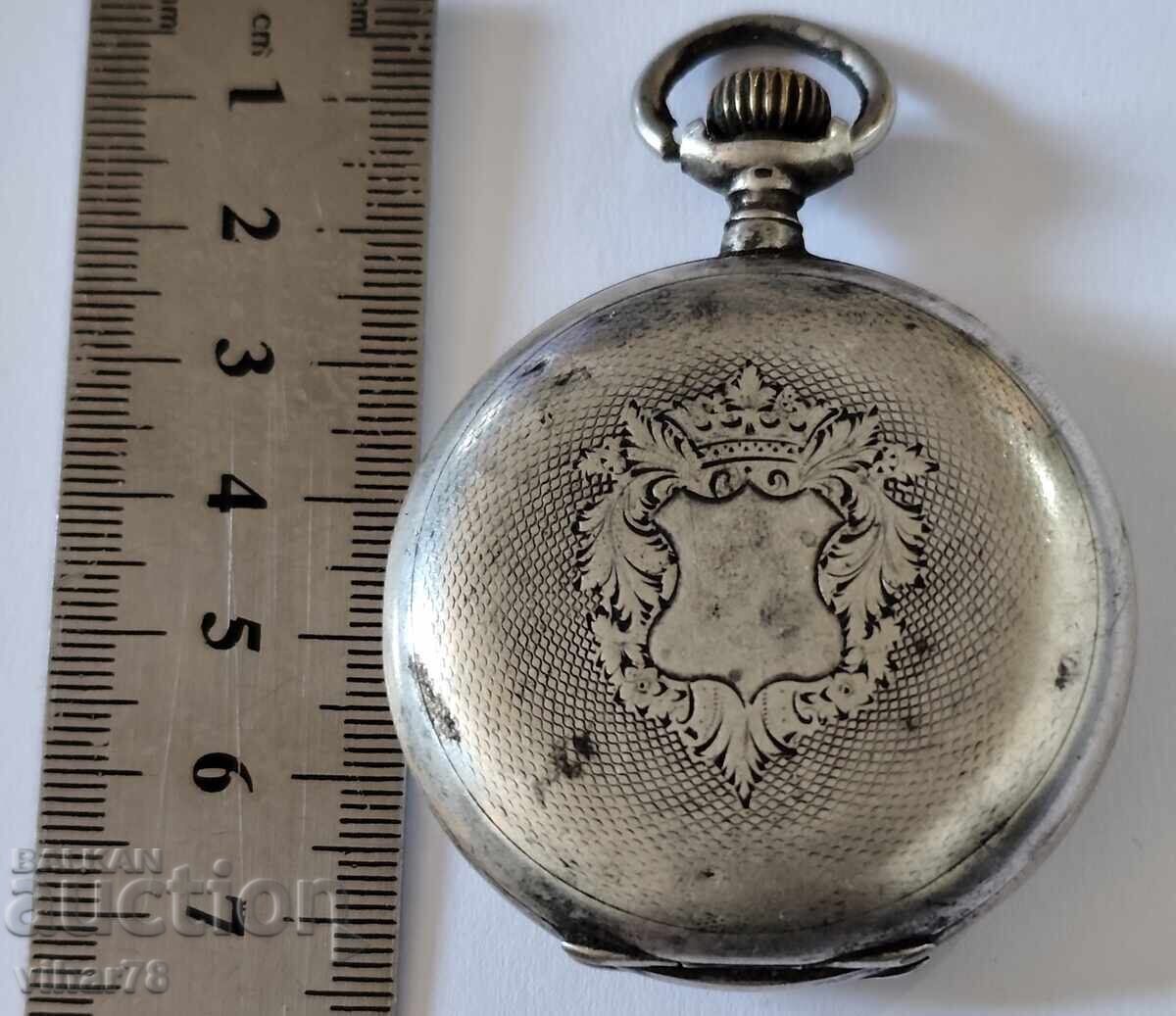 Ceas de buzunar argint Longines - nu funcționează