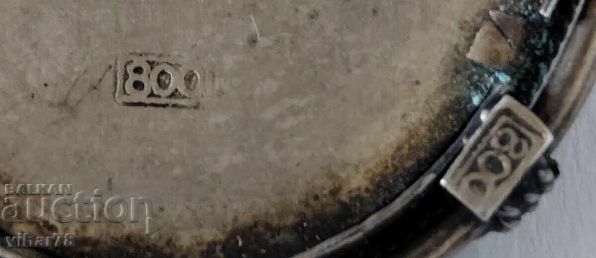 BROȘĂ SAU PENDANTIV VECHI DIN ARGINT 800 - 6