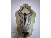 κλοσονέ ροκαγιέ με μπρούτζινο σταυρό