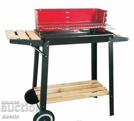 Grătar, grill, barbeque pe cărbune cu suport, mâner și - 6
