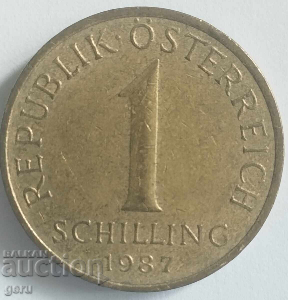 AUSTRIA 1 Schilling 1987 je5 AUSTRIA 1 Schilling 1987 je5