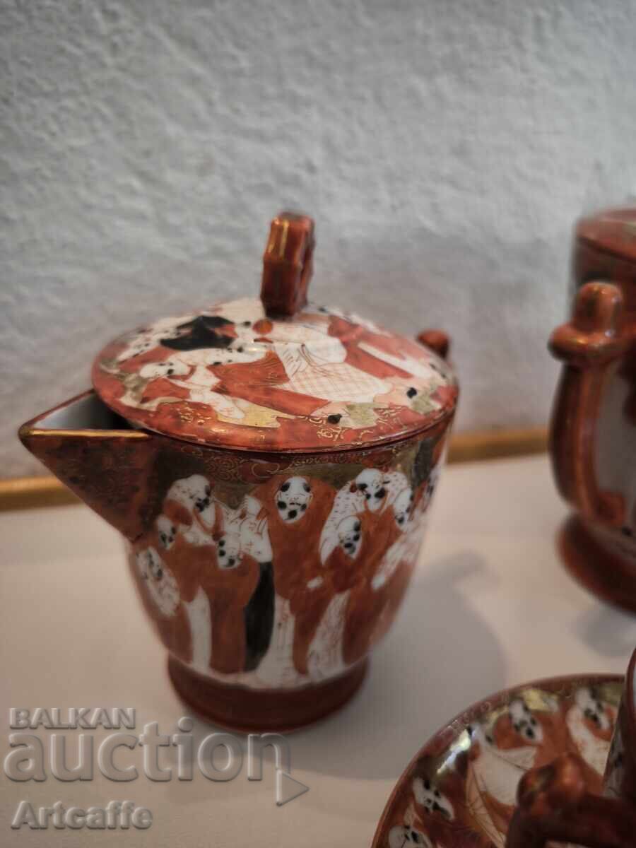 Set de ceai Kutani, stil japonez - 6