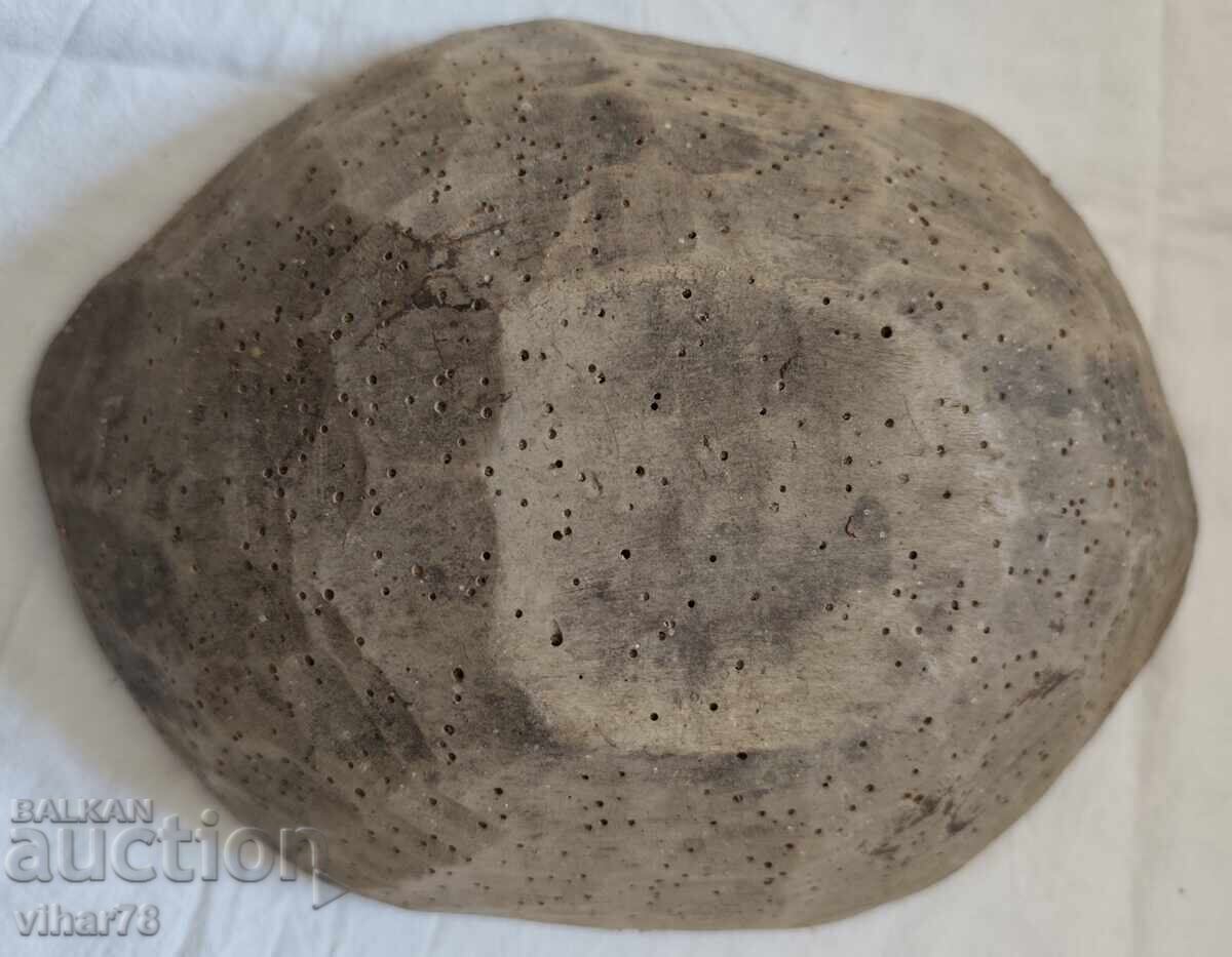 OLD WOODEN - PLATE - BOWL - 6