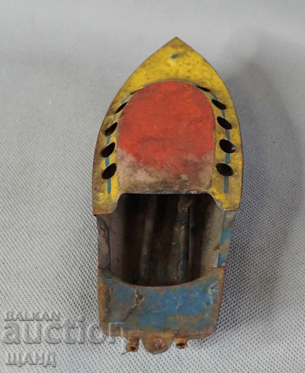 Livrarea Veche Jucărie Metalică Germană din Tablă, Model Barca