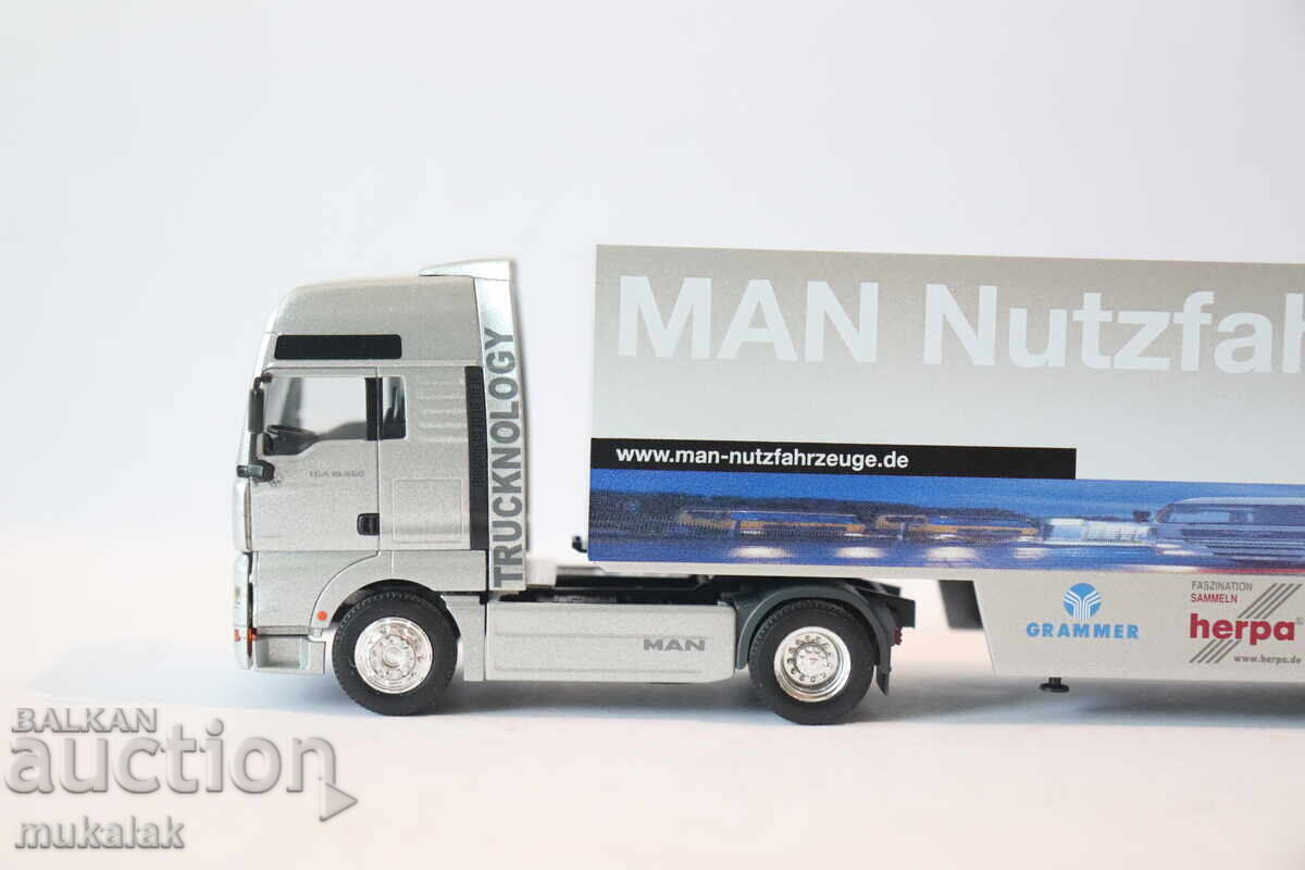 HERPA H0 1/87 MAN TGA CAMION MODEL TIR cu preț 30.00 BGN | € 15.34