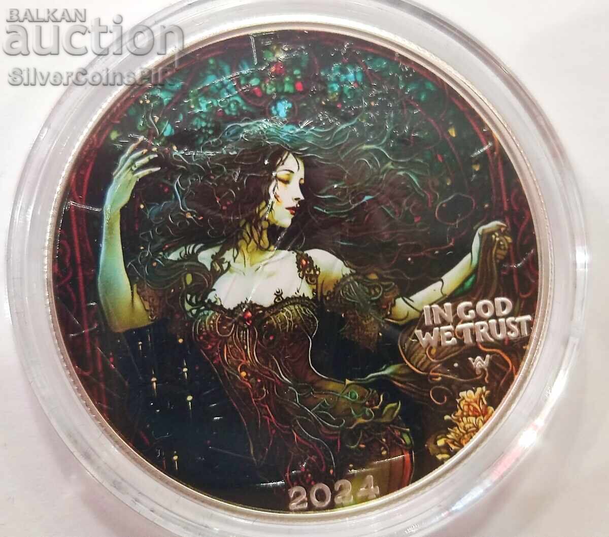 Auction Silver 1 oz Glass Dreams 2024 USA Dark Beauty Auction Silver 1 oz Glass Dreams 2024 USA Dark Beauty
