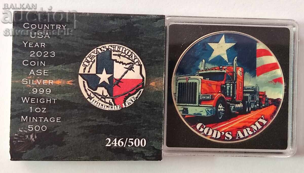 Silver 1 oz Let's Protect the Border 2023 USA with price 170.00 BGN | € 86.92 Silver 1 oz Let's Protect the Border 2023 USA with price 170.00 BGN | € 86.92