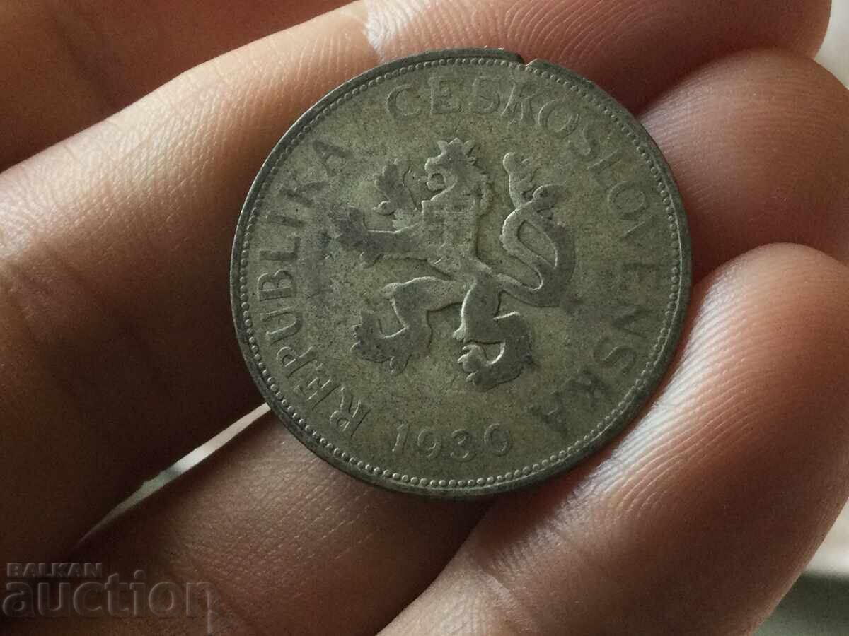 Чехословакия 5 крони 1930 сребро