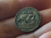 Portugalia 2.5 escudos 1944 navă argint