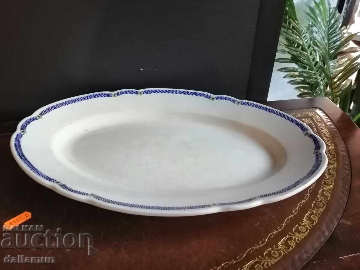 Antique porcelain plate platter