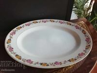 Antique porcelain plate with stamp