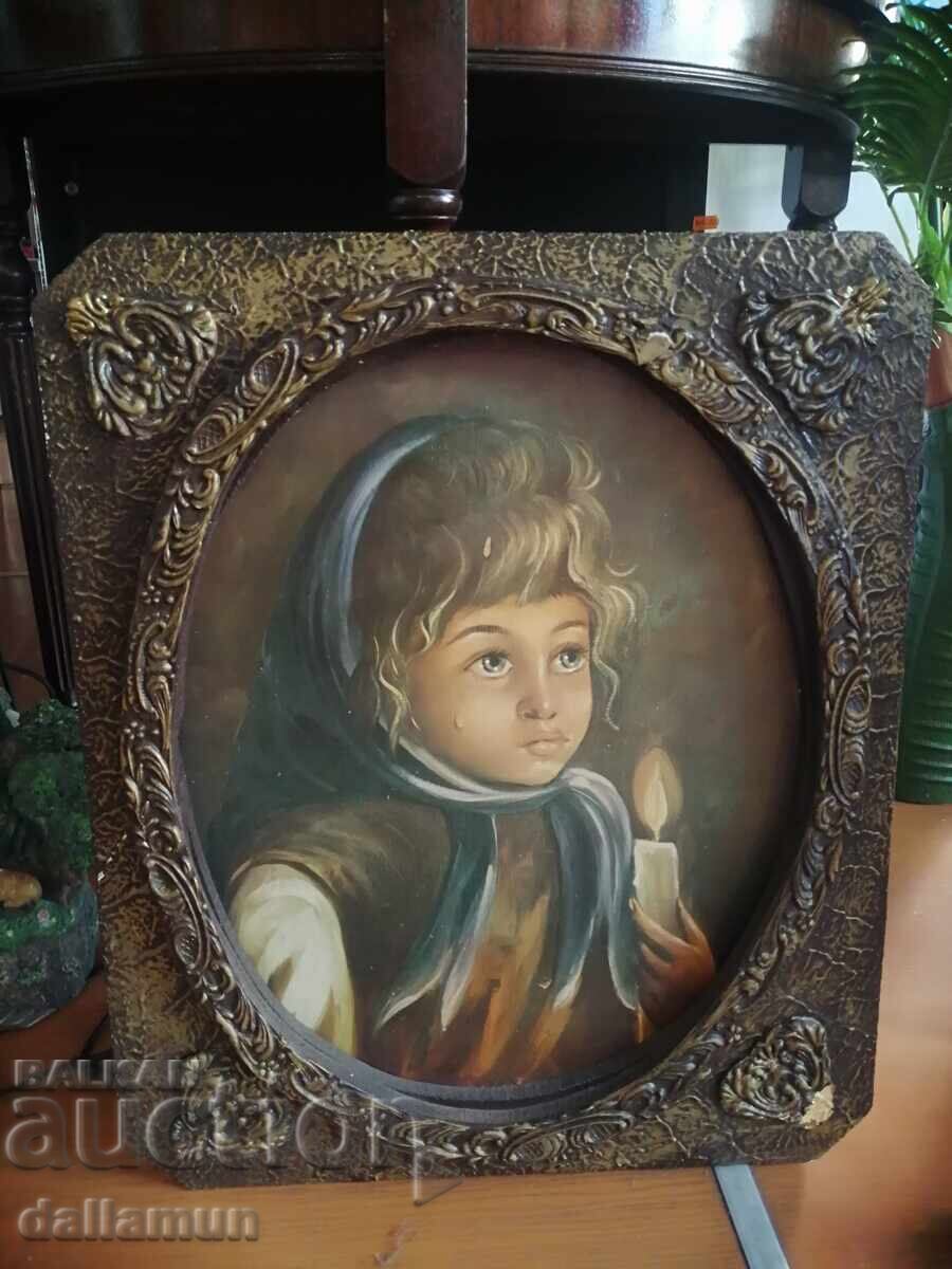 Доставка на старинна картина плачещо дете Доставка на старинна картина плачещо дете