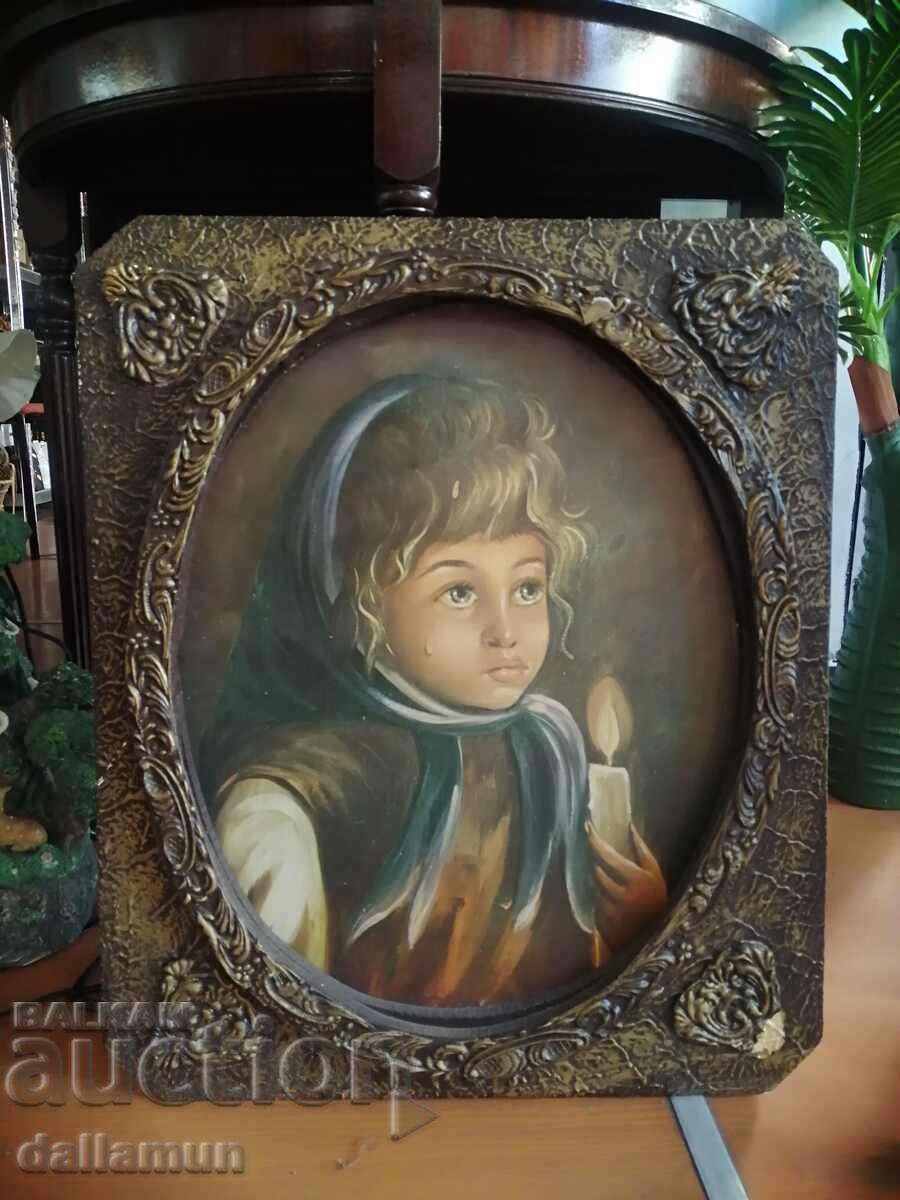 старинна картина плачещо дете старинна картина плачещо дете