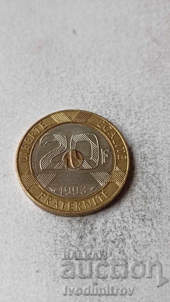 Γαλλία 20 φράγκα 1993 Γαλλία 20 φράγκα 1993