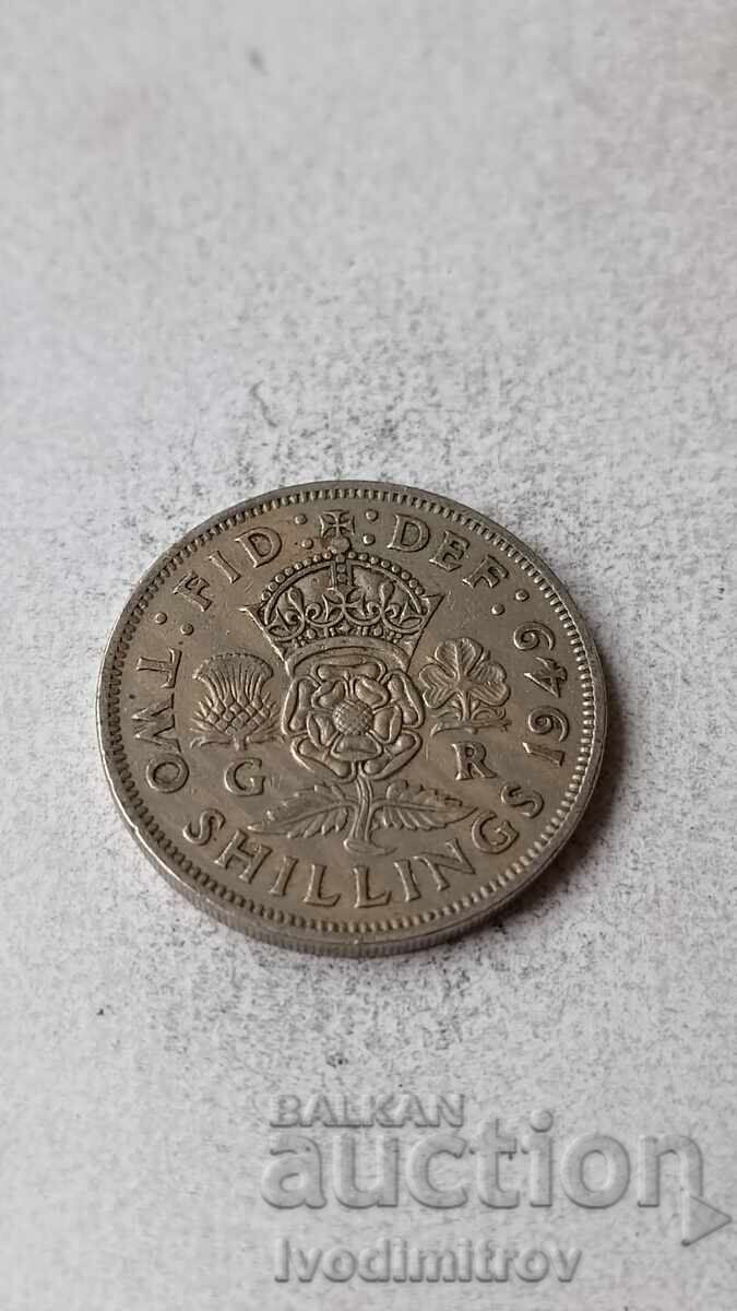 Μεγάλη Βρετανία 2 σελίνια 1949