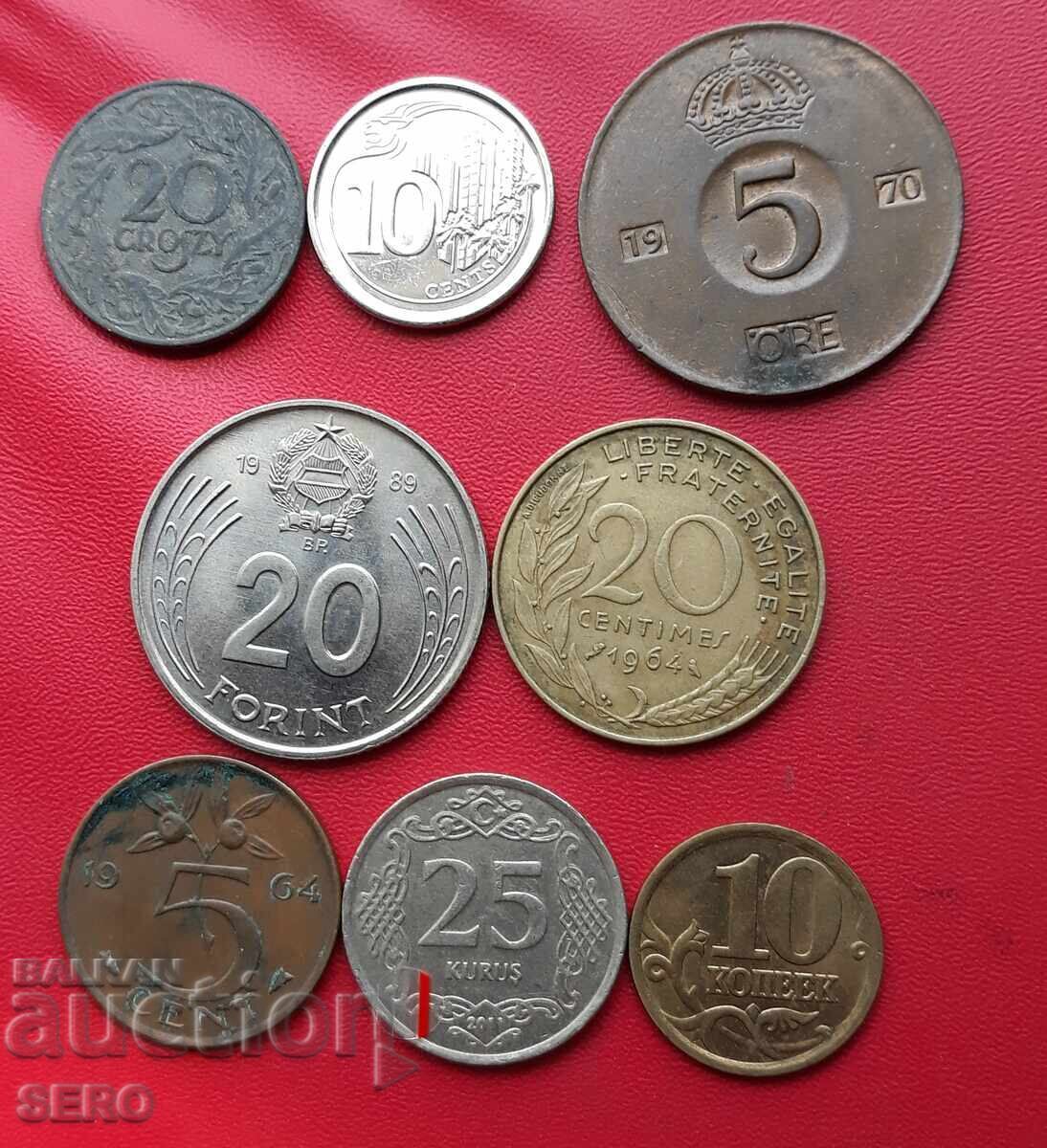 Mixed lot of 8 coins Mixed lot of 8 coins