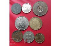 Mixed lot of 8 coins
