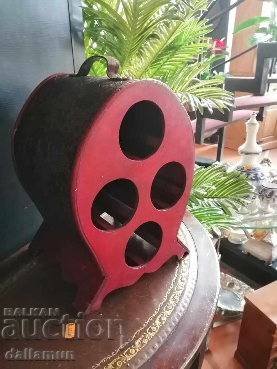 Δημοπρασία Ξύλινη βάση για 4 μπουκάλια