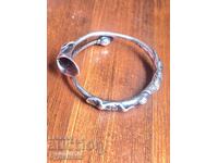 Solid Silver Expandable Rigid Bracelet. 50.48g. For Sale