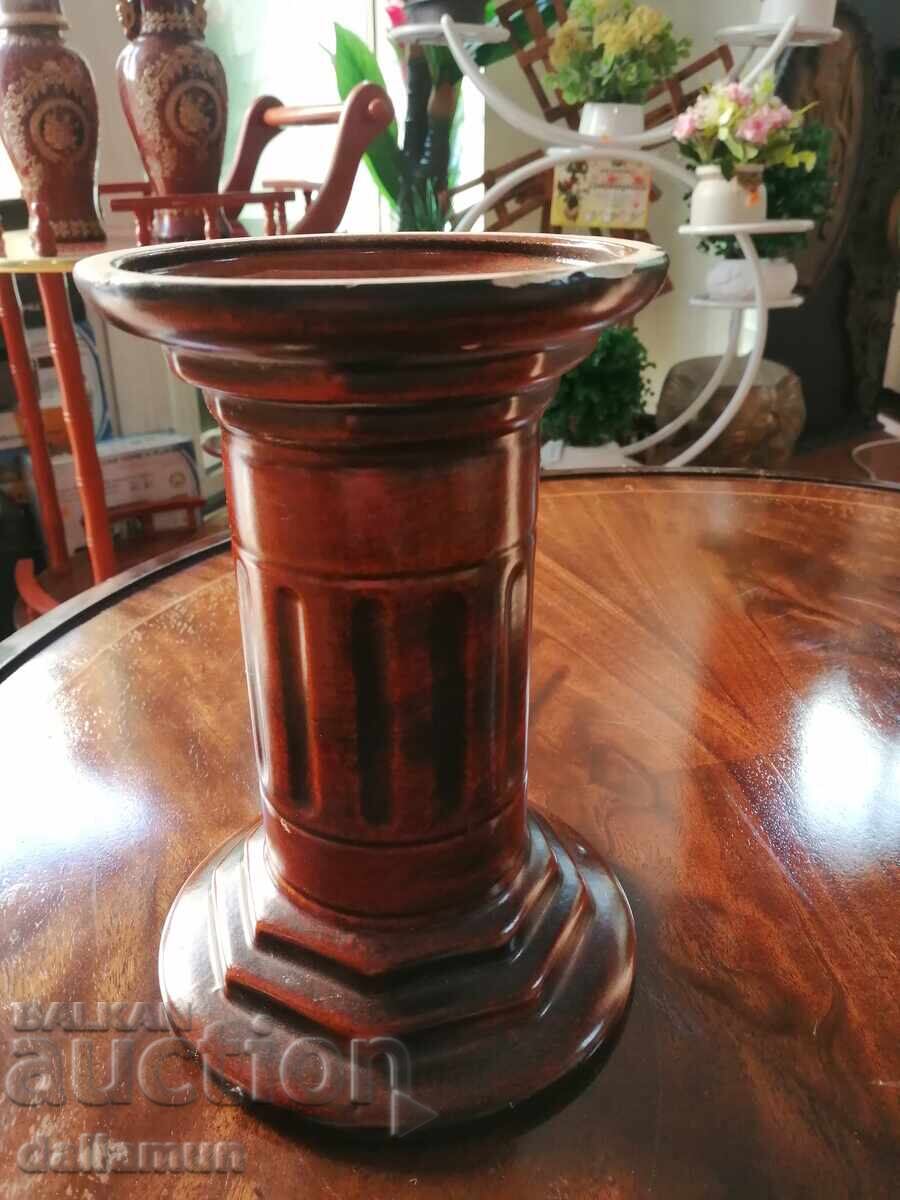 Vază coloană veche din ceramică