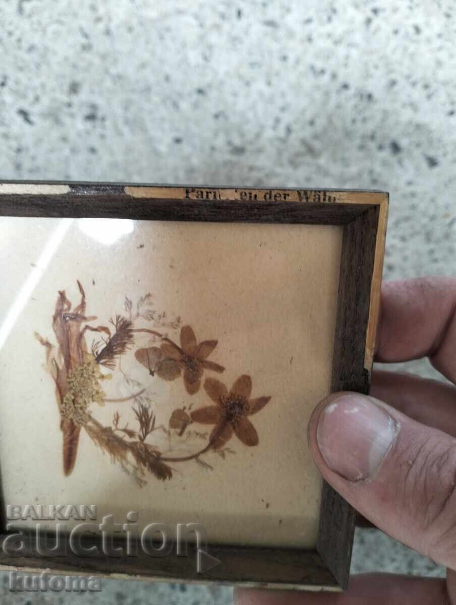 Delivery of English pressed flowers in a frame