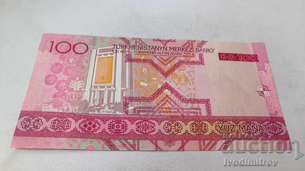 Turkmenistan 100 manat 2005 cu preț 17.65 BGN | € 9.02