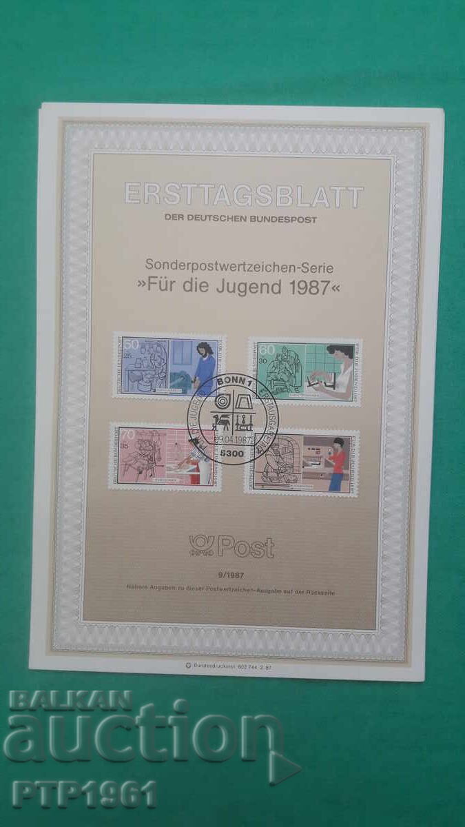 Timbre poștale - ERSTTAGSBLATT Timbre poștale - ERSTTAGSBLATT