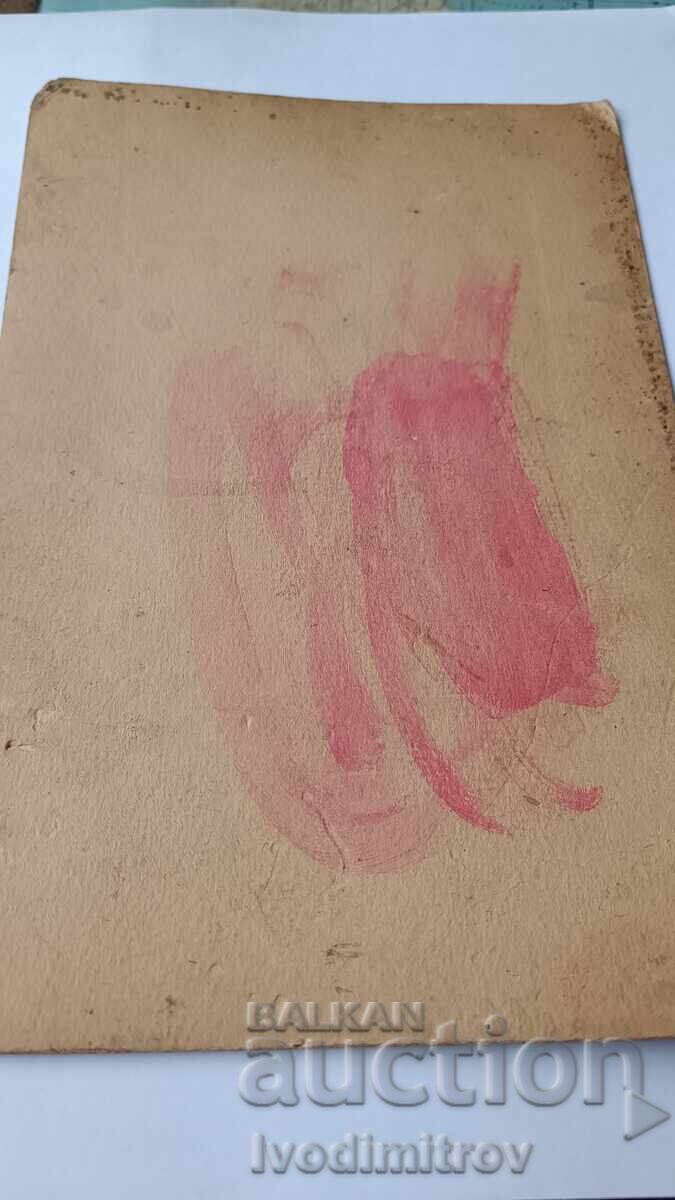 Аукцион Снимка Двама младши офицери Картон