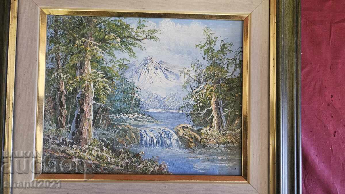 Δημοπρασία Όμορφη ελαιογραφία, καμβάς 40x34εκ