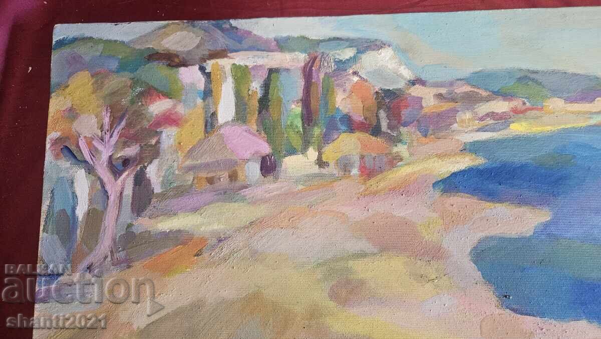 Delivery of Beautiful oil painting, canvas, signed - A.TANEVA, 55x32cm Delivery of Beautiful oil painting, canvas, signed - A.TANEVA, 55x32cm