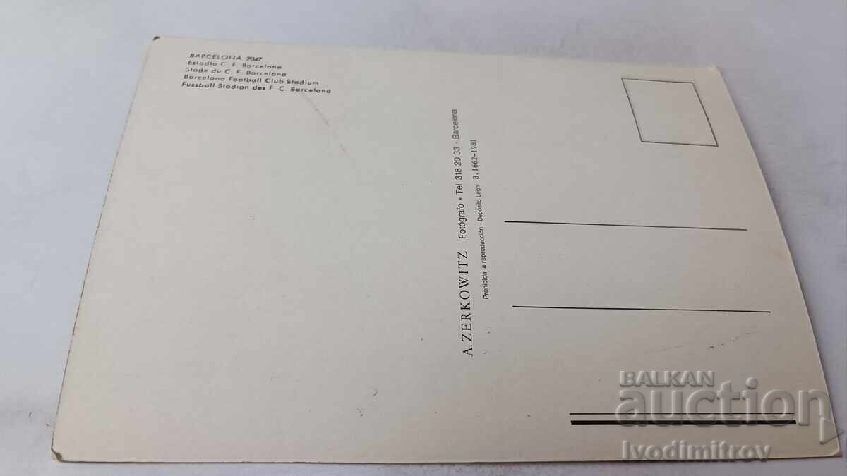 Postcard Barcelona Barcelona Football Club Stadium with price 1.65 BGN | € 0.84