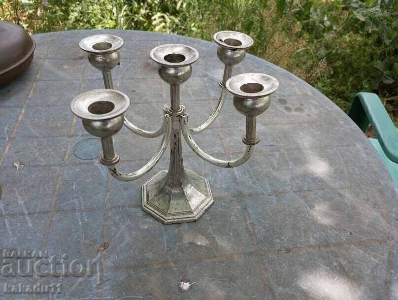 Old Versilbert candlestick holder with price 19.00 BGN | € 9.71 Old Versilbert candlestick holder with price 19.00 BGN | € 9.71
