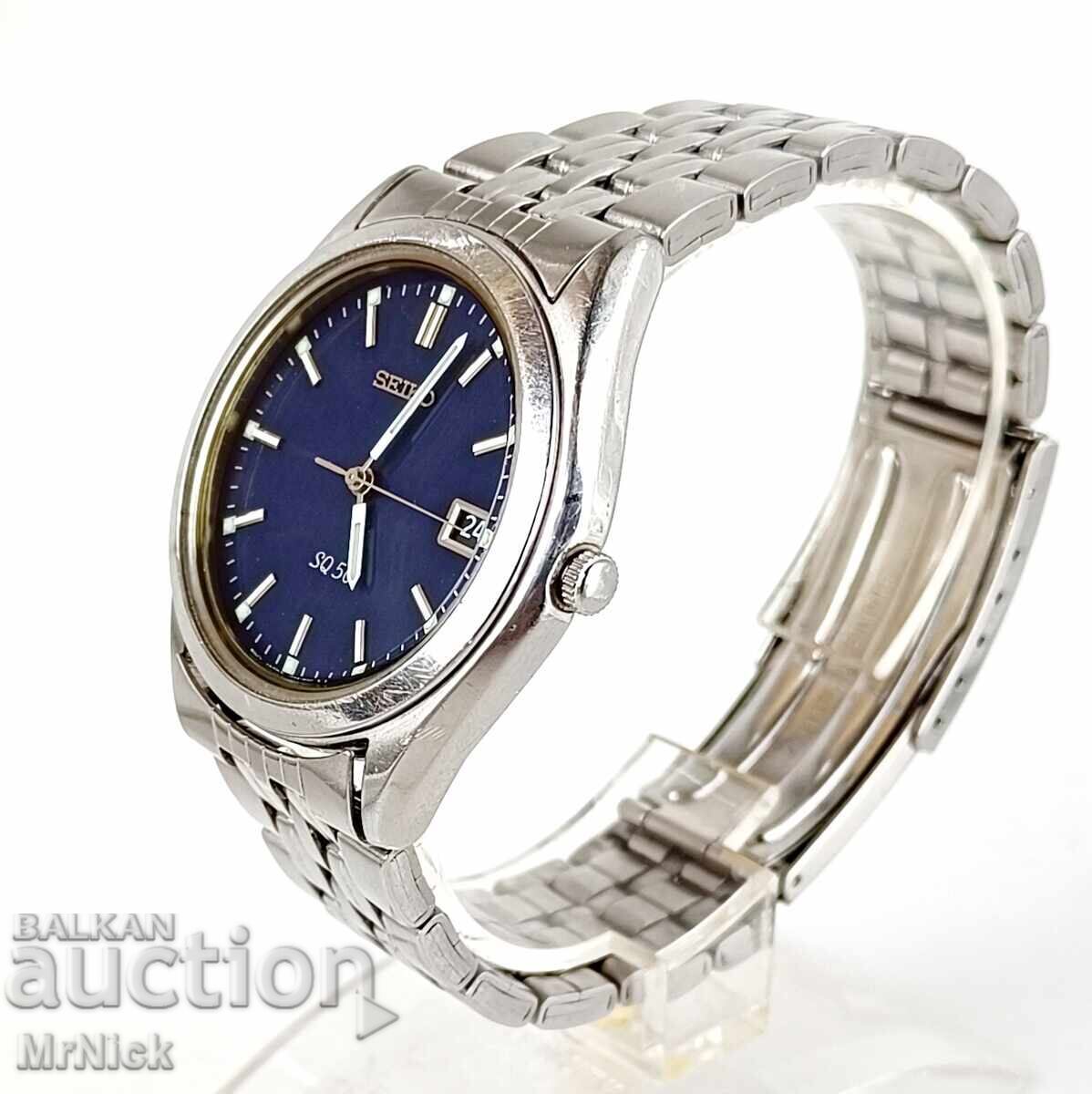 Ceas de mână cu cuarț pentru bărbați Seiko 7N42-8070 cu preț 120.00 BGN | € 61.36