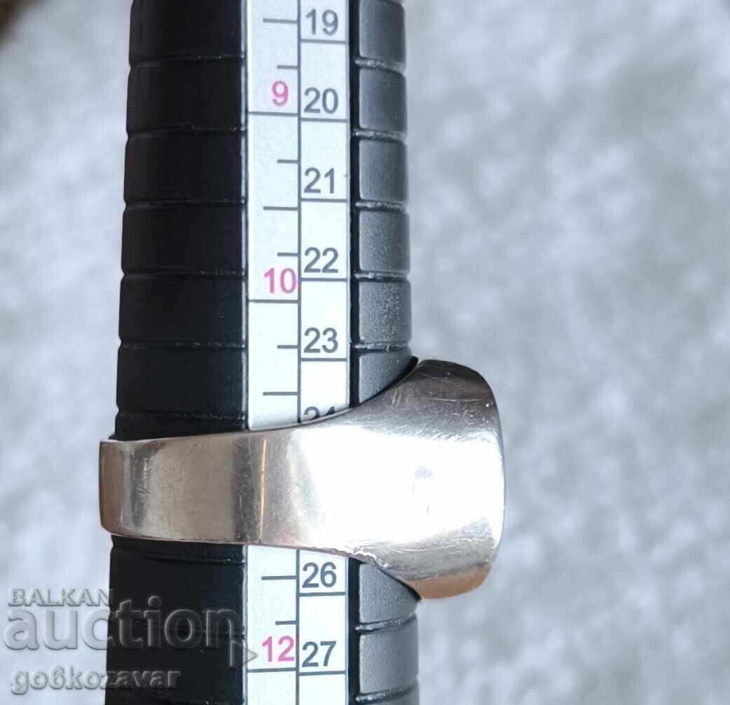 Παράδοση Ασημένιο μεγάλο unisex δαχτυλίδι, 0,925