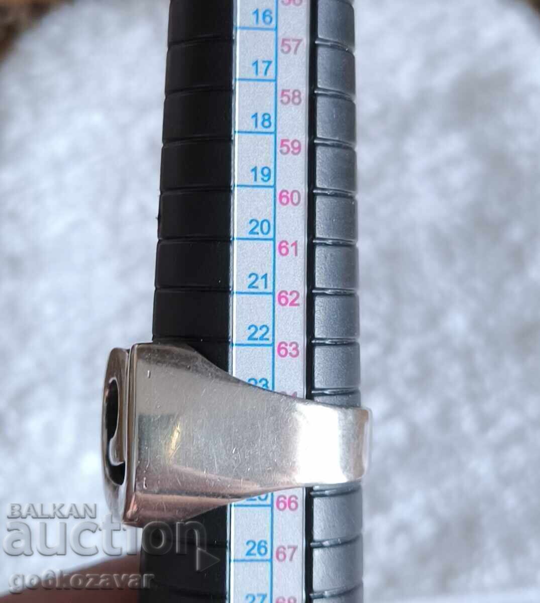 Ασημένιο μεγάλο unisex δαχτυλίδι, 0,925 - 5