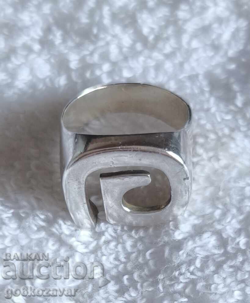 Ασημένιο μεγάλο unisex δαχτυλίδι, 0,925