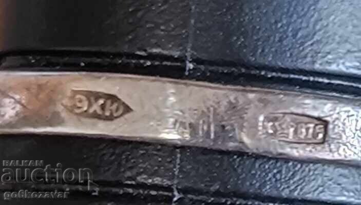 URSS Stea superb inel argint 875, safir! Pentru doamne - 7