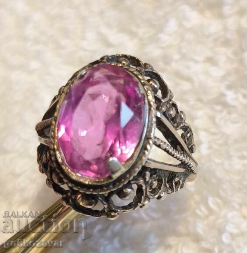 USSR Star Beautiful Silver 875 Ring, Sapphire! For Ladies USSR Star Beautiful Silver 875 Ring, Sapphire! For Ladies