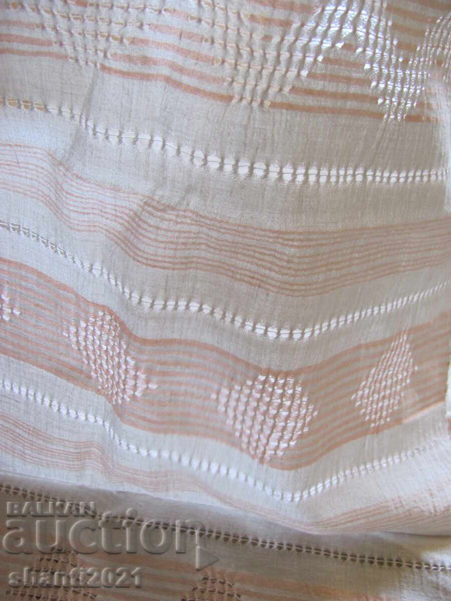 19ος αιώνας πετσέτα, χειροποίητο καναρίνι, δαντέλα, 2 τεμάχια - 7