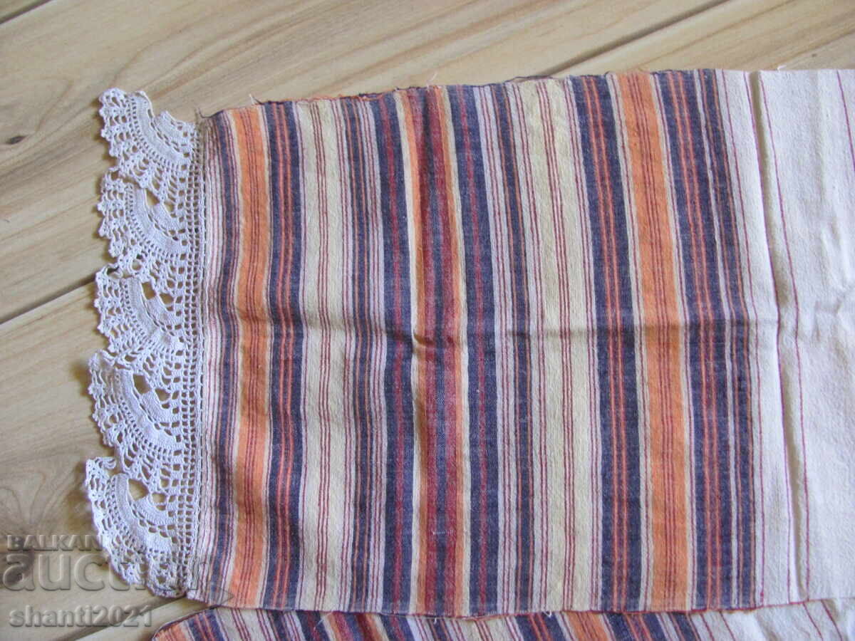 19ος αι. πετσέτα, μαντήλι, χειροποίητο υφαντό καναρίνι, δαντέλα, 76x30εκ με τιμή 24.50 BGN | € 12.53 19ος αι. πετσέτα, μαντήλι, χειροποίητο υφαντό καναρίνι, δαντέλα, 76x30εκ με τιμή 24.50 BGN | € 12.53