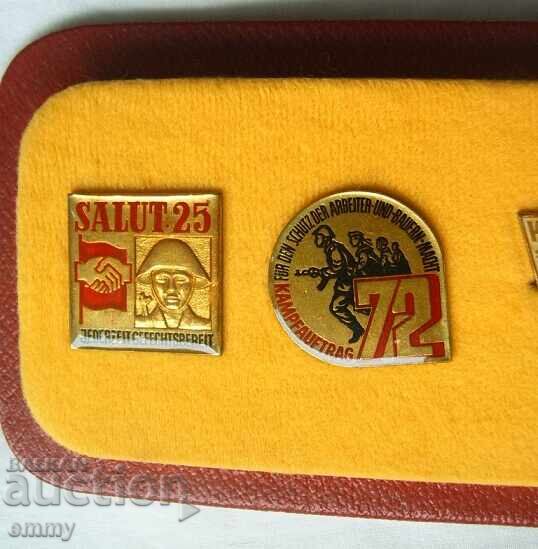 6 τεμάχια σήματα Γερμανίας - "Έτοιμος για μάχη", "Αποστολή στρατιώτη" με τιμή 32.00 BGN | € 16.36 6 τεμάχια σήματα Γερμανίας - "Έτοιμος για μάχη", "Αποστολή στρατιώτη" με τιμή 32.00 BGN | € 16.36