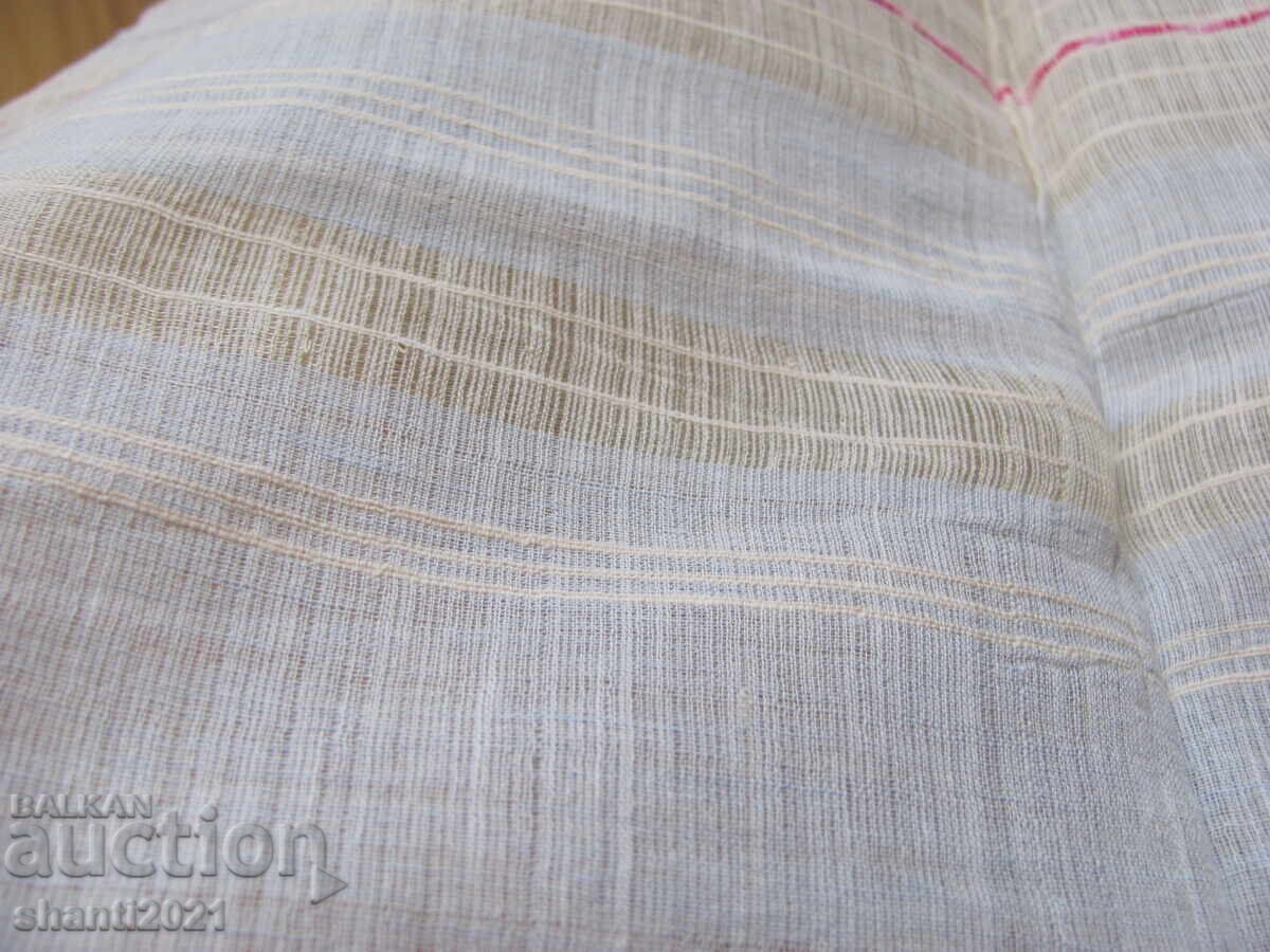 19в. кърпа, месал, ръчно тъкан кенар , дантела, 96х36см./2бр - 5